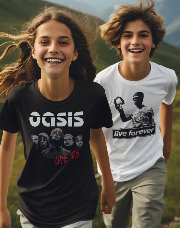New Kids Oasis Band Black T-Shirt