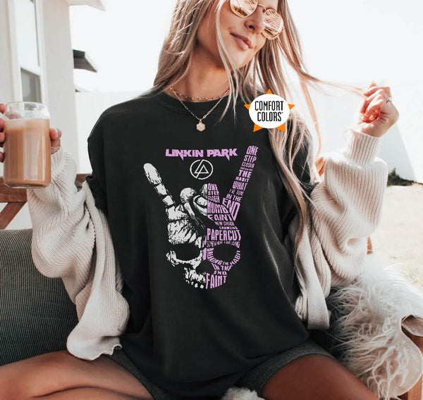 Iconic Linkin Park Skull Rock Comfort Colors Shirt