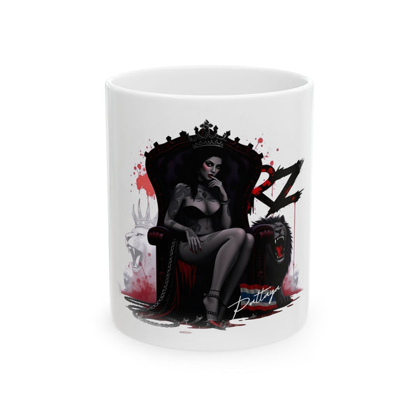 RZ Queen - Bold Graphic Ceramic Mug - 11oz & 15oz - Perfect for Coffee Lovers